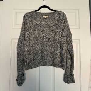 LA Hearts Black and White Knit Sweater